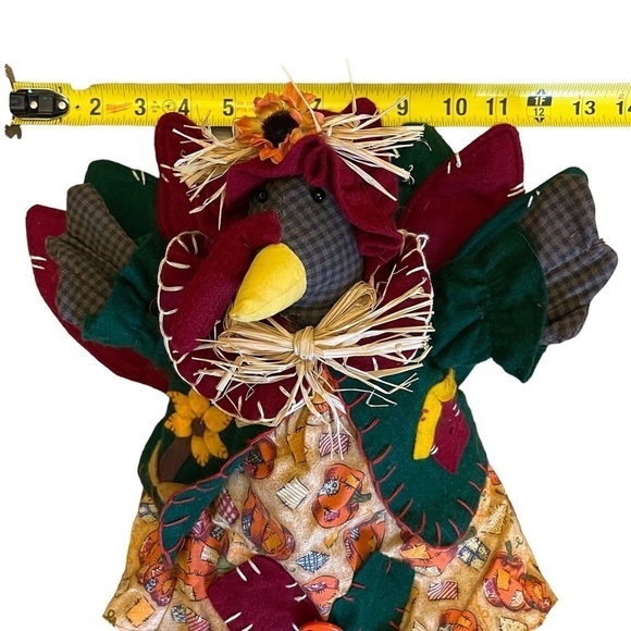 Decorative Turkey Shelf Sitter Fall Thanksgiving Contemporary Folk Art - Picture 6 of 9